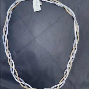 Talbots Gold and Silver Twisted Necklace
